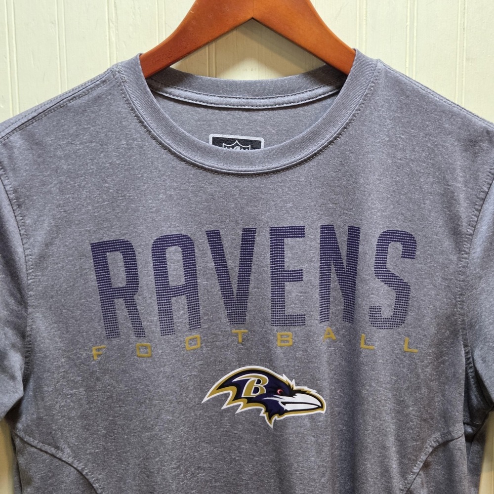 Baltimore Ravens Shirt Mens Small Gray NFL Football NFL Team Apparel Tee Graphic